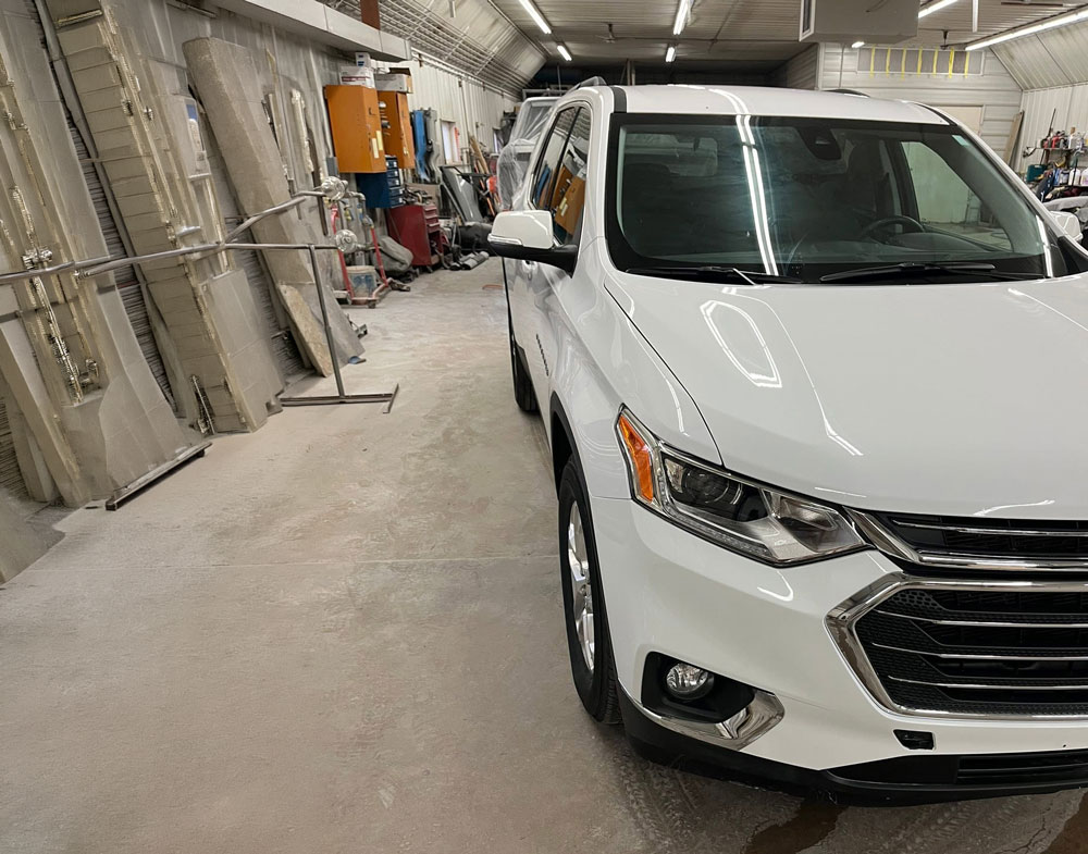 Fixed White Car